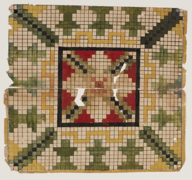India, Rajasthan, 18th - 19th Century, Yantra, Hari-Hara (Chequer board)