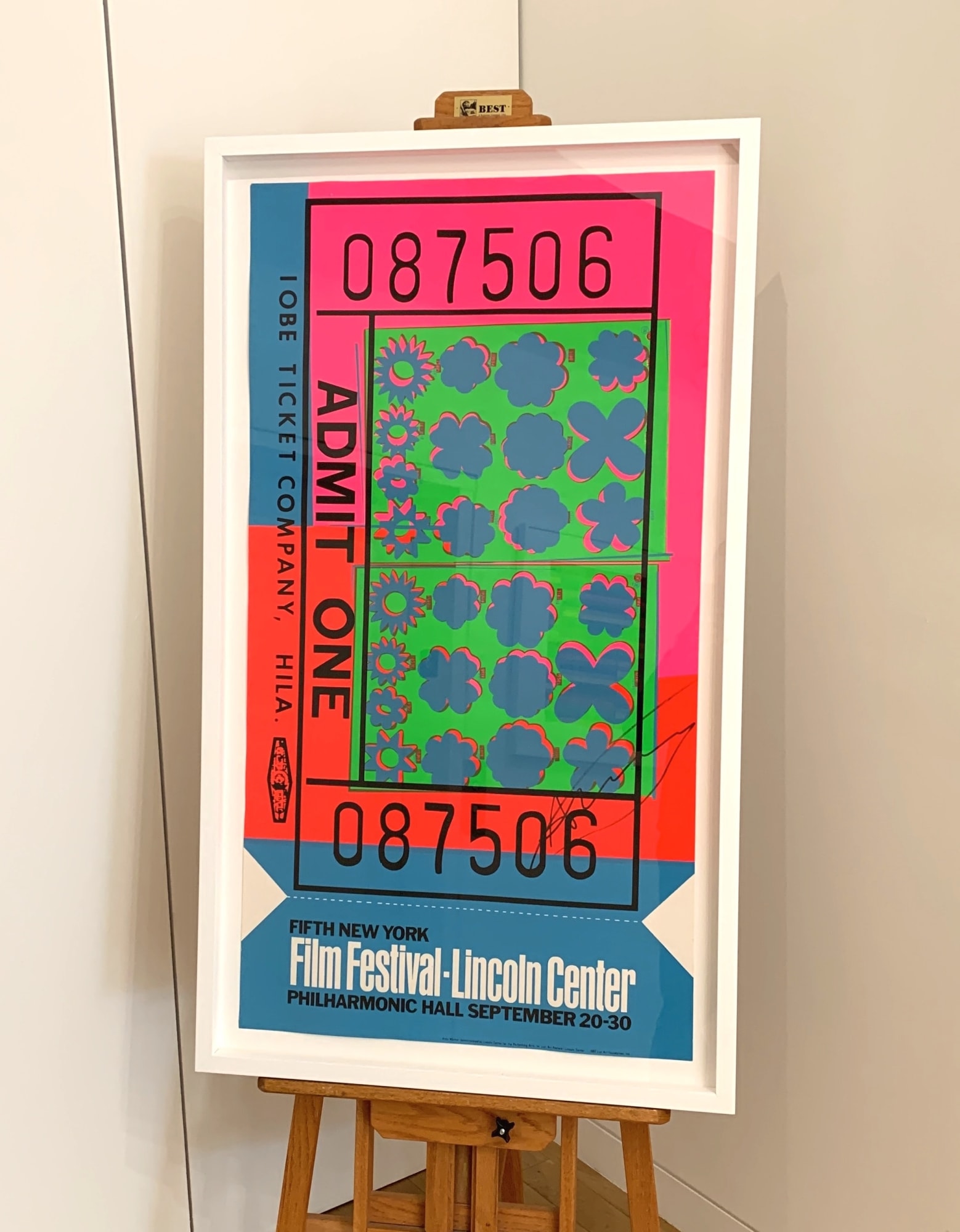 Andy Warhol, Lincoln Center Ticket (F. & S. 19, R. p. 30), 1967