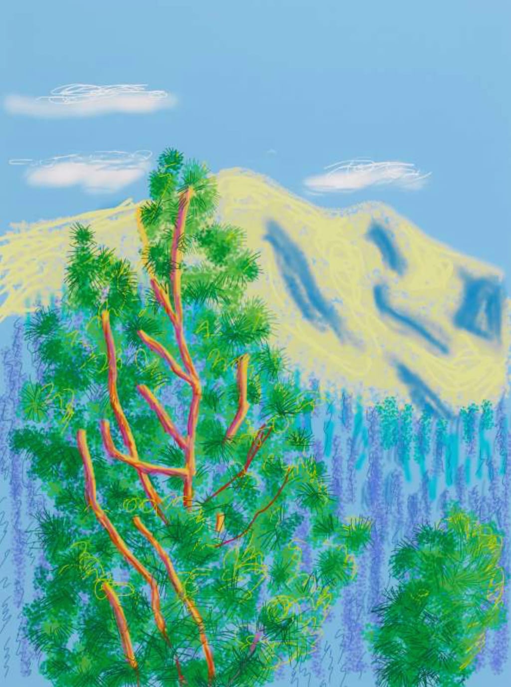 David Hockney, Untitled No. 9 from the Yosemite Suite, 2010