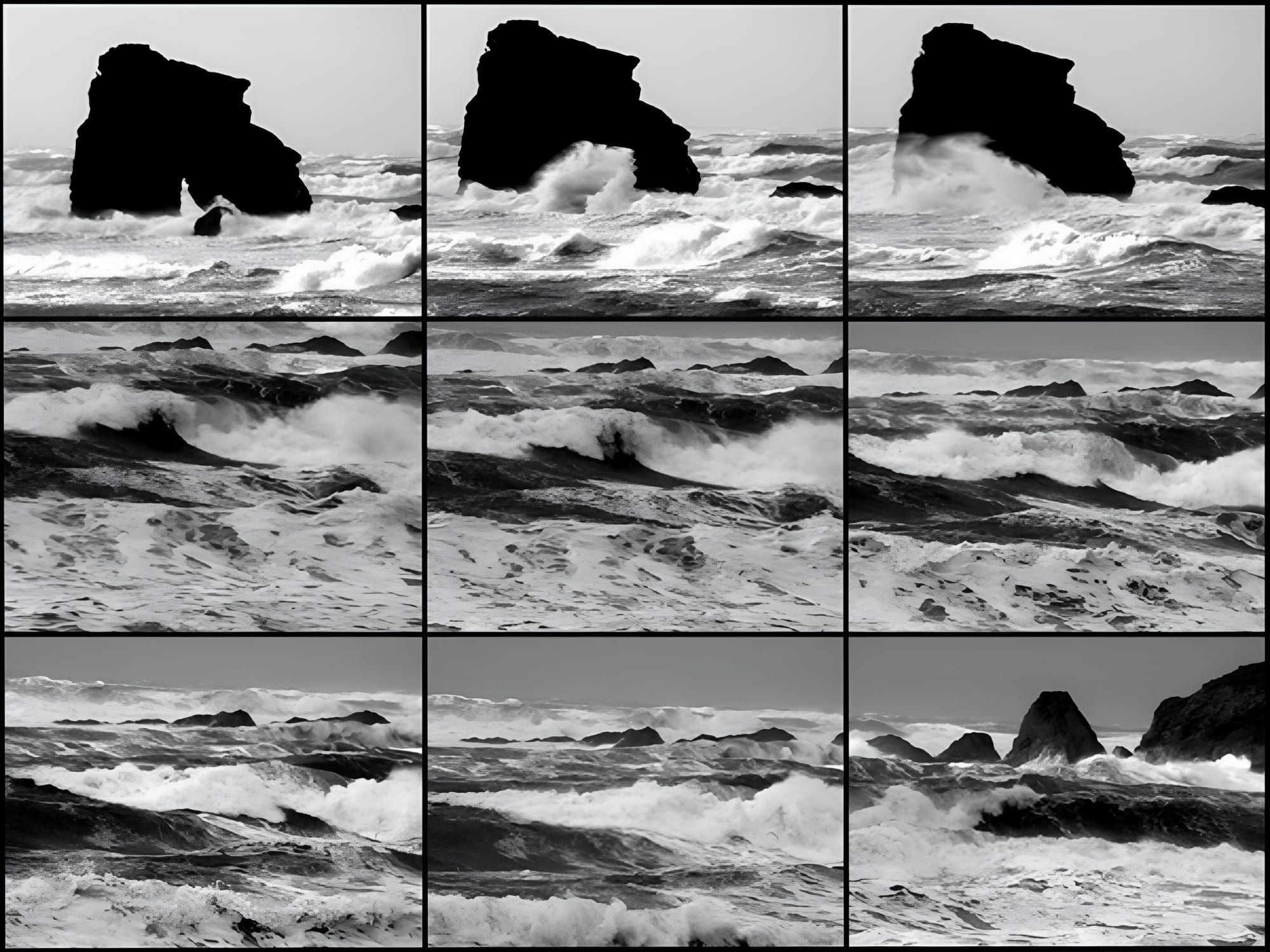 Malcolm Le Grice, Before I came and after you’ve gone (Thurlestone Rock), 2003