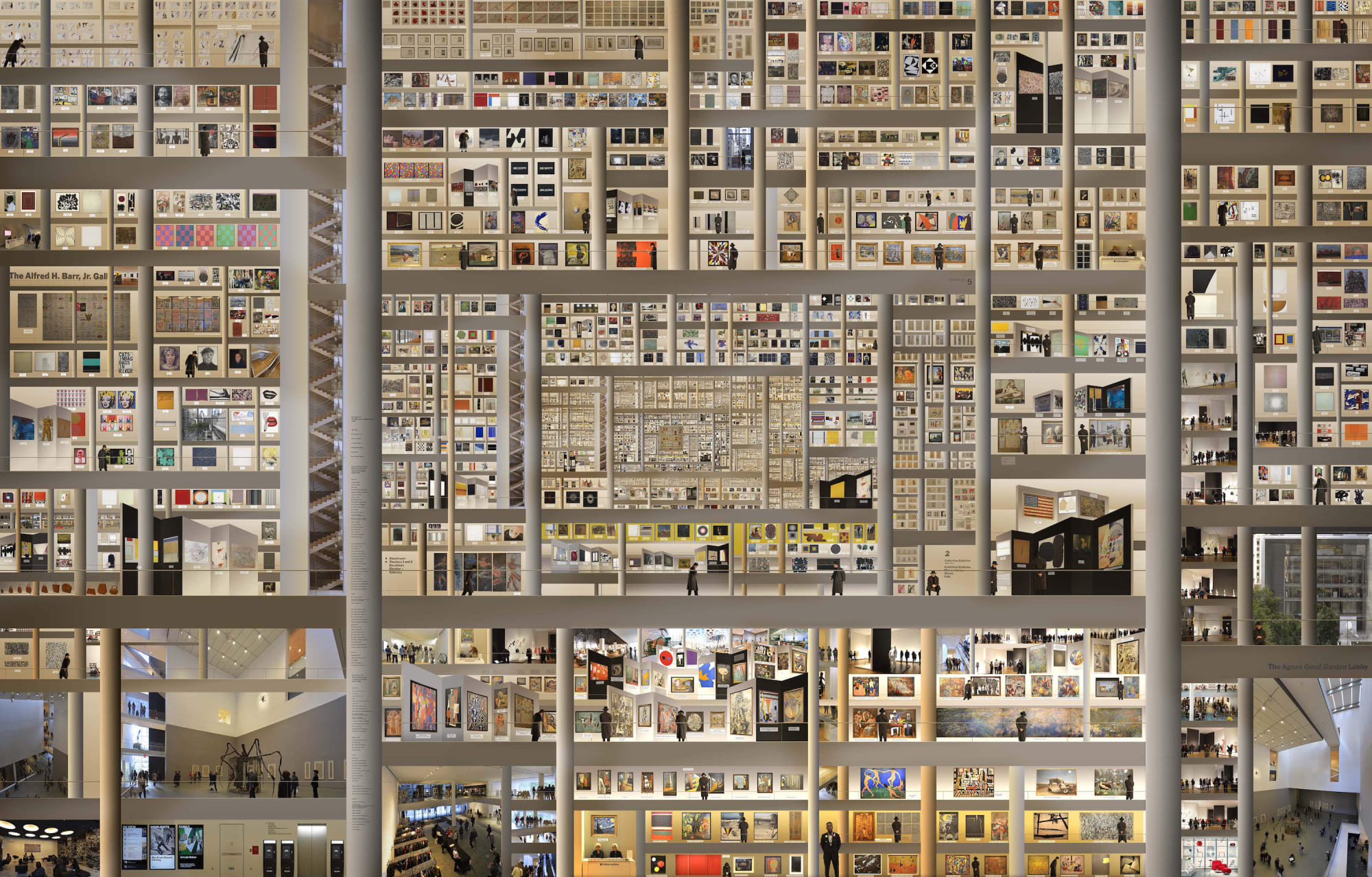 Jean-François Rauzier, MOMA, 2017