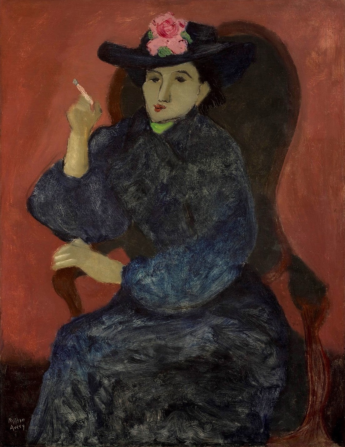 Milton Avery, Woman in Blue, 1935