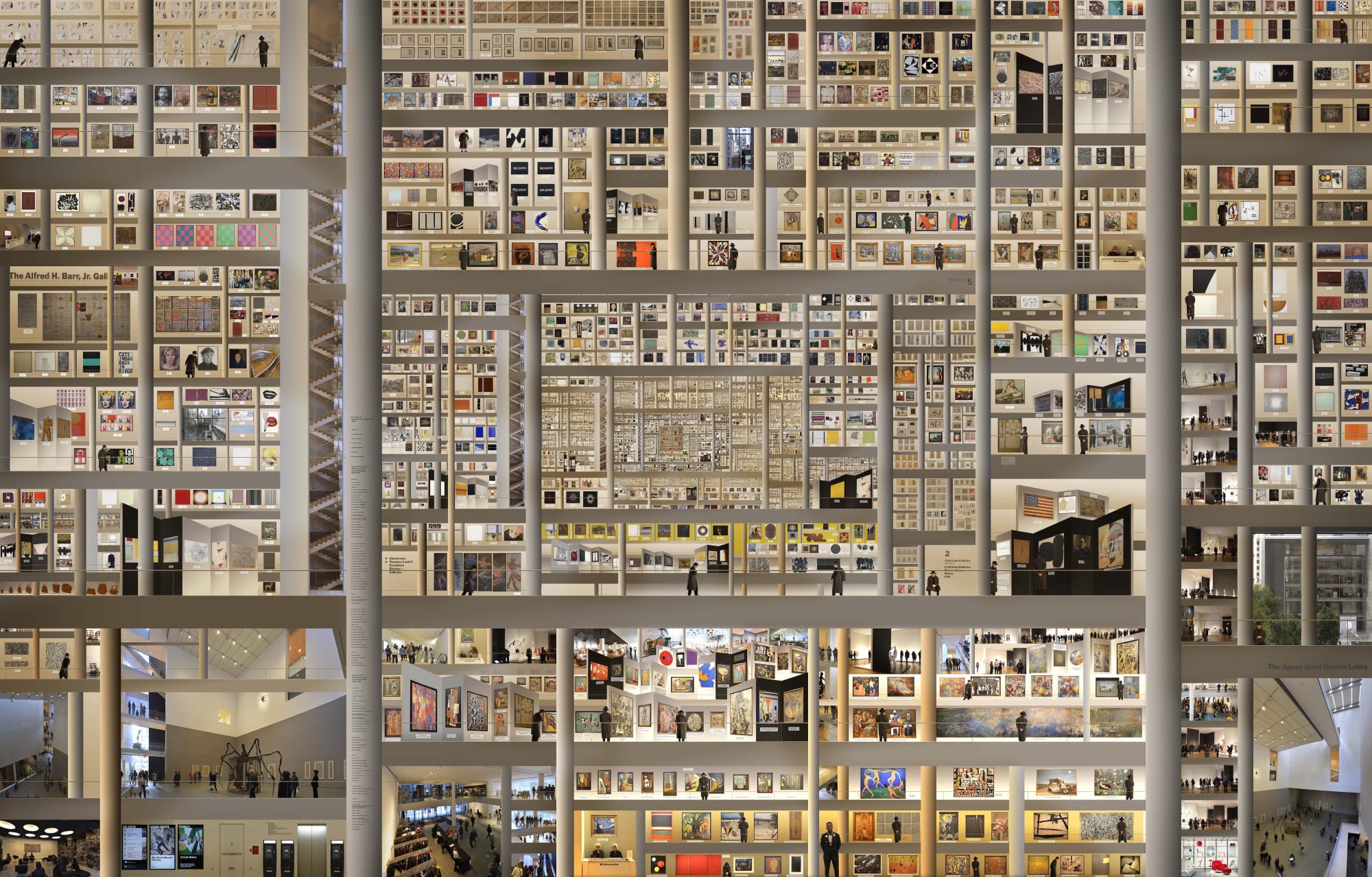 Jean-François Rauzier, MOMA, 2017