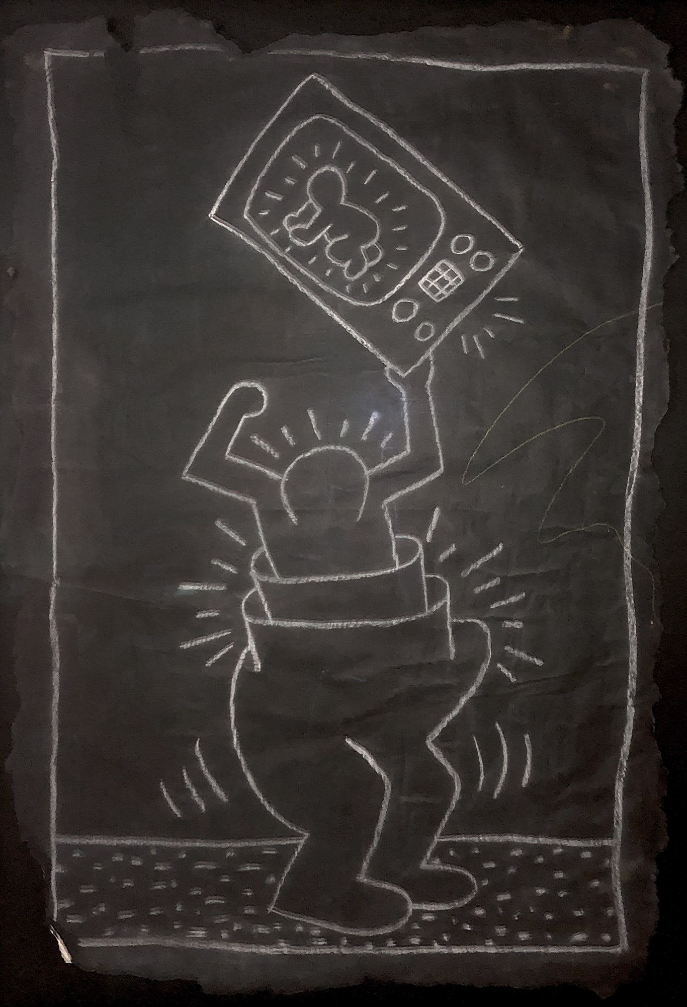 Keith Haring, Subway Drawing, 1983