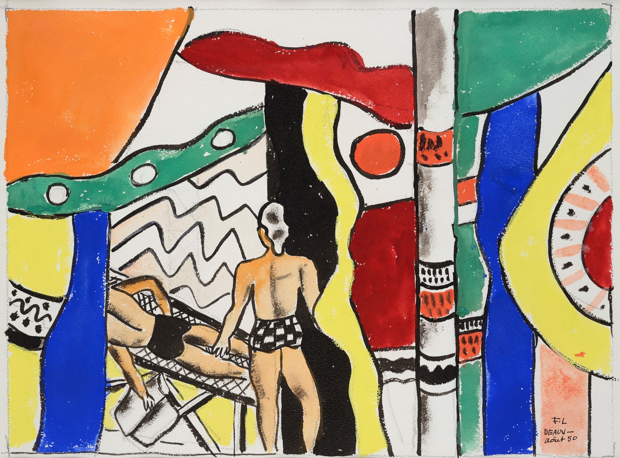 Fernand Léger, Deauville la sieste, 1950