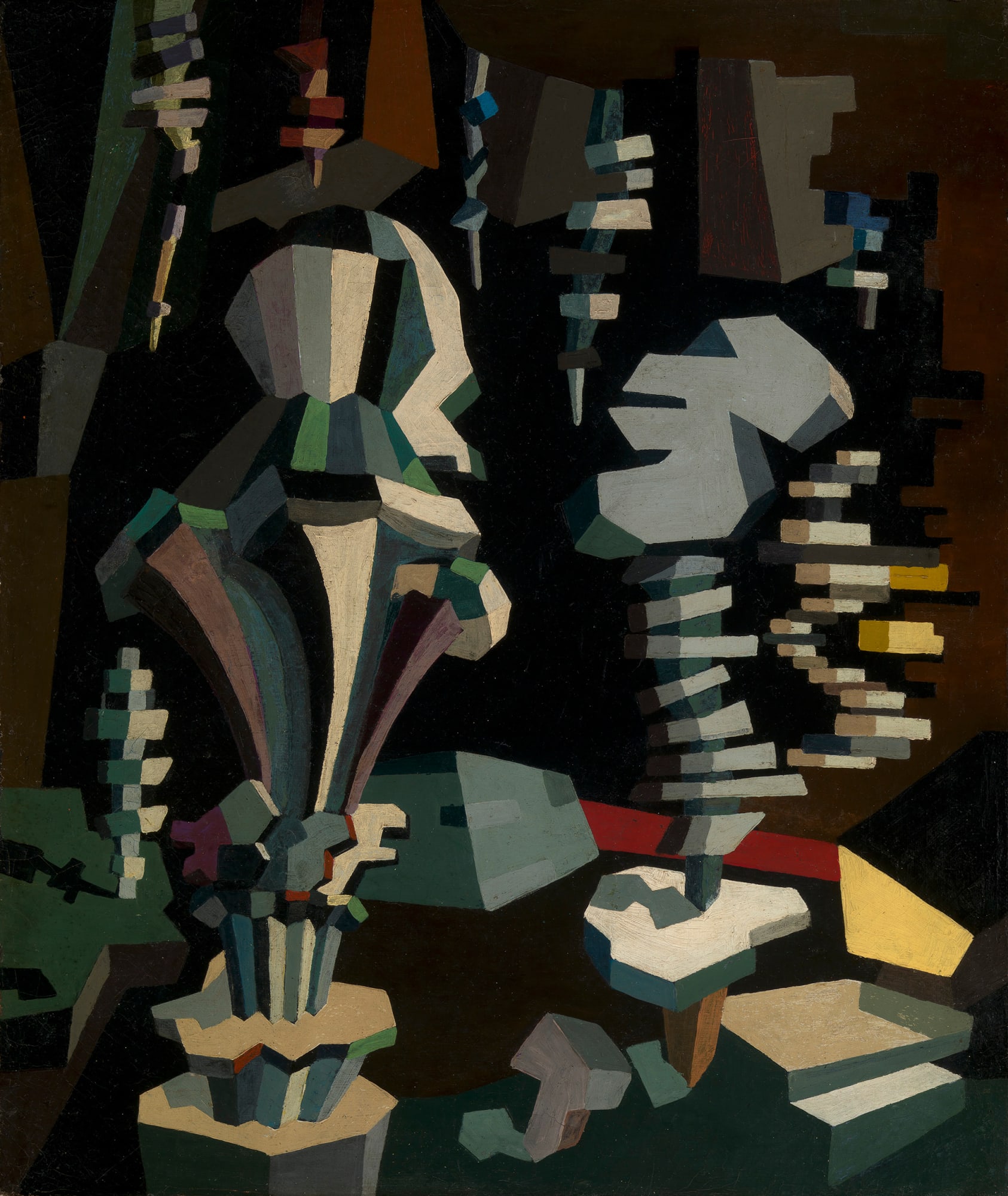 Angel Zarraga, Composition cubiste, Circa 1913-1915