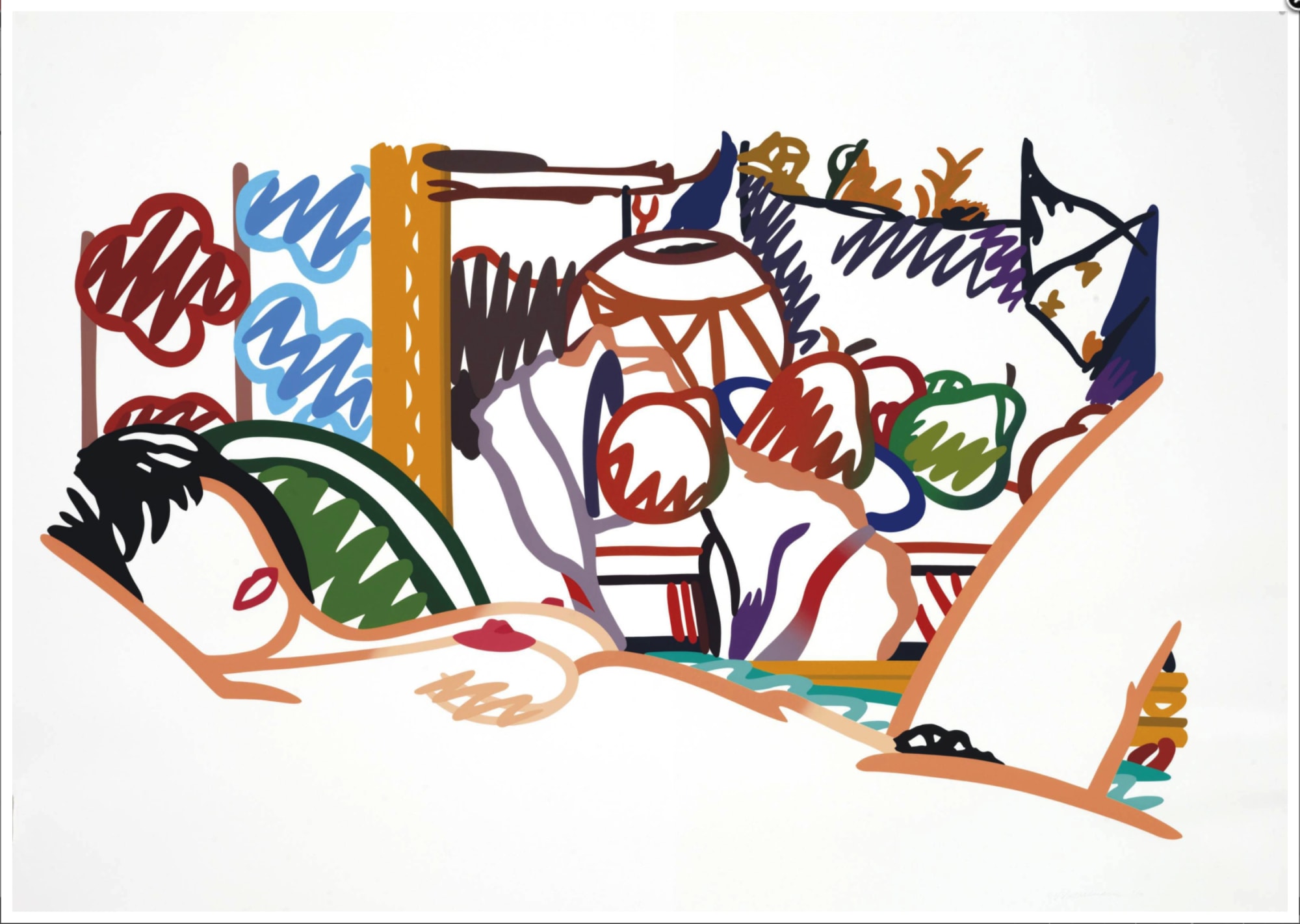 Tom Wesselmann, Monica nude with Cezanne, 1994