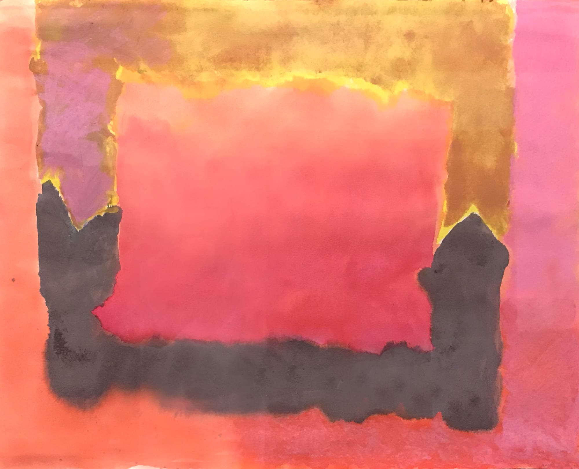 Trevor Bell, Pink-Orange-Brown-Gold, 1982