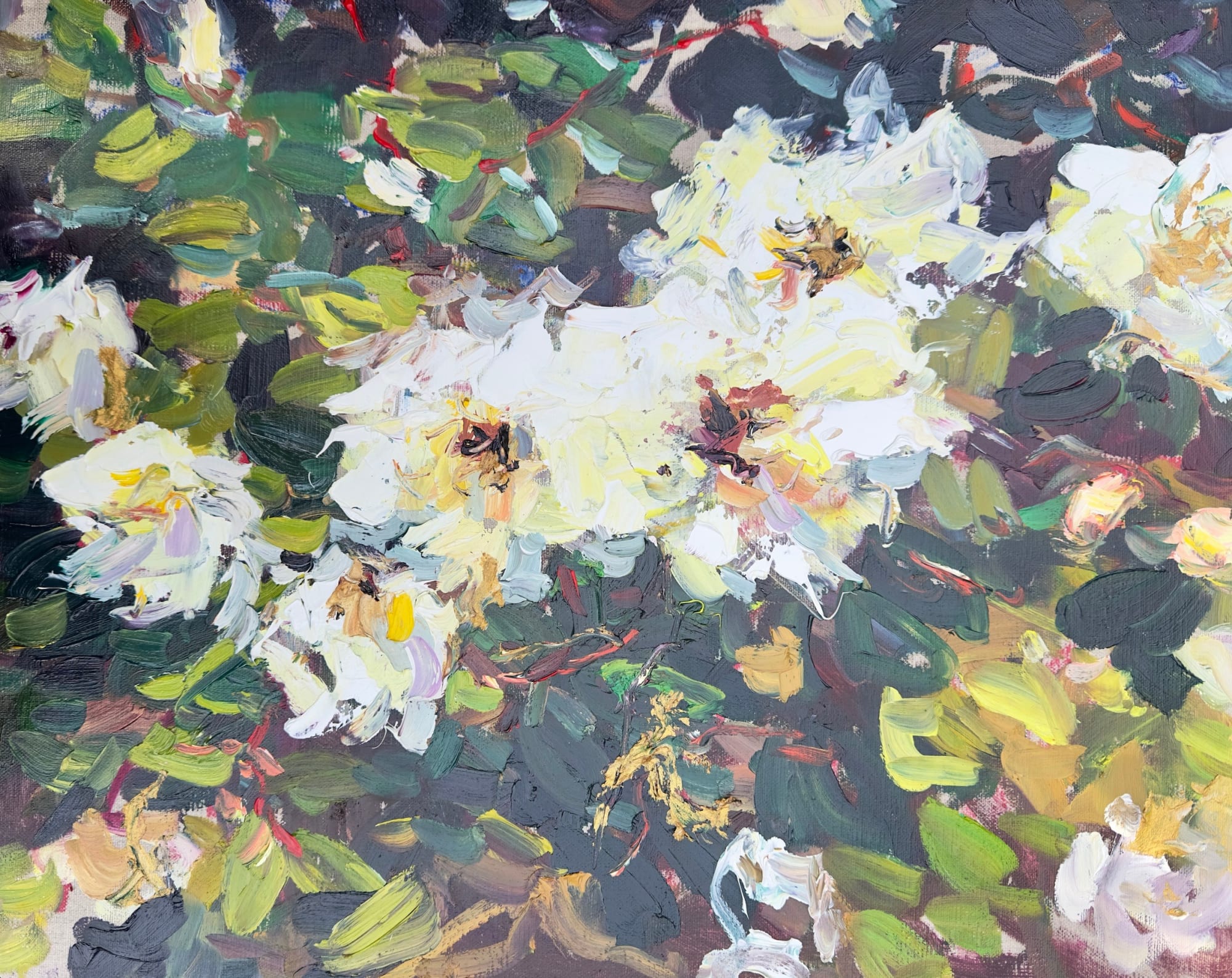 Lilia Orlova-Holmes, WHITE ROSES, 2024