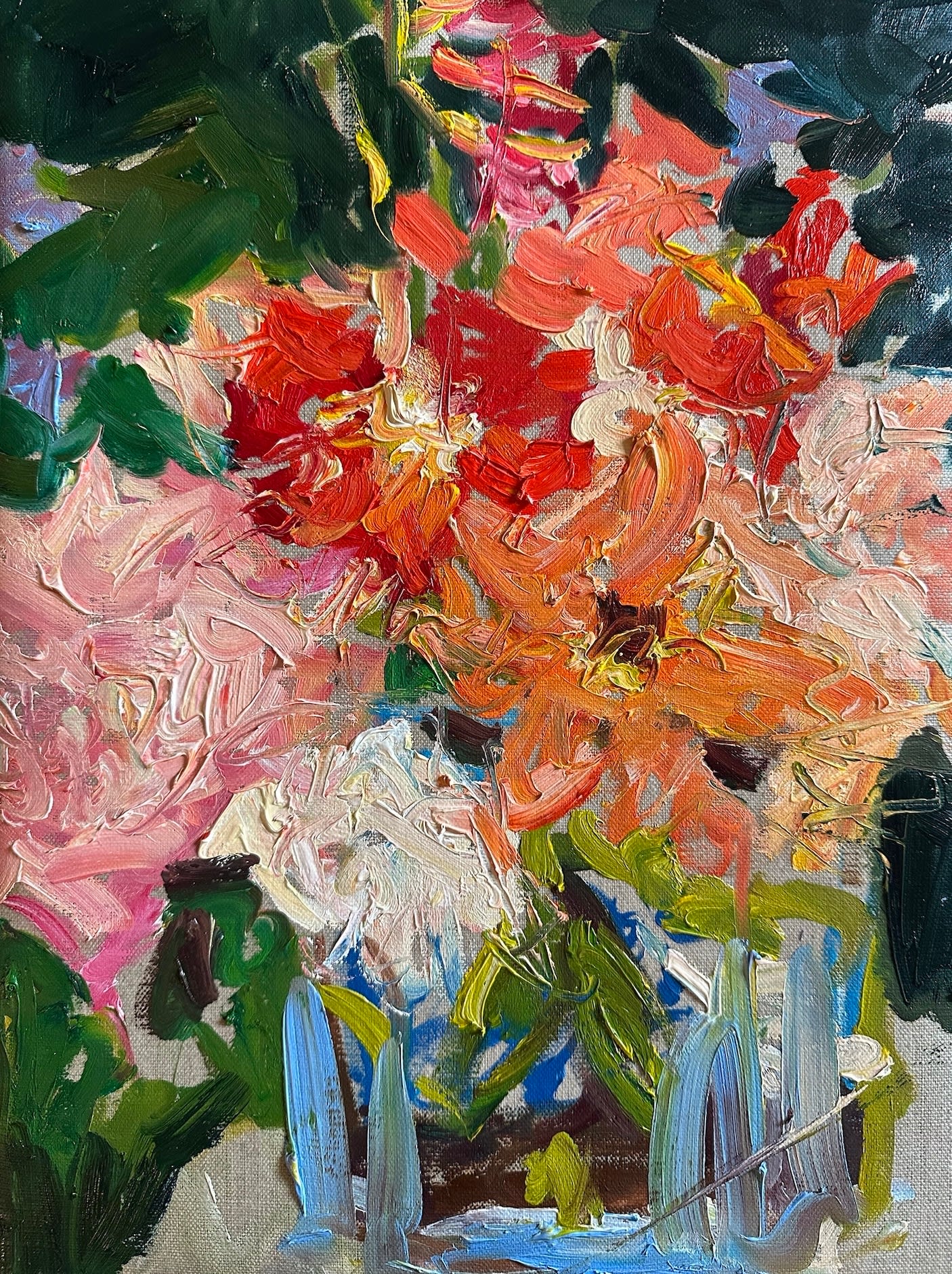Lilia Orlova-Holmes, SMALL COTTAGE FLOWERS, 2024