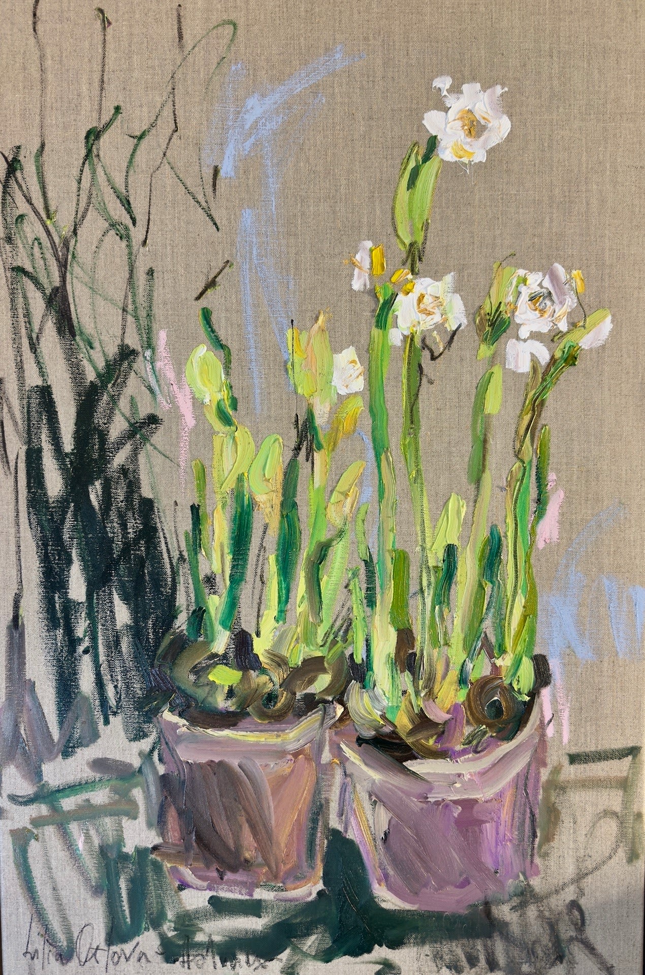 Lilia Orlova-Holmes, FIRST FLOWERS, 2025