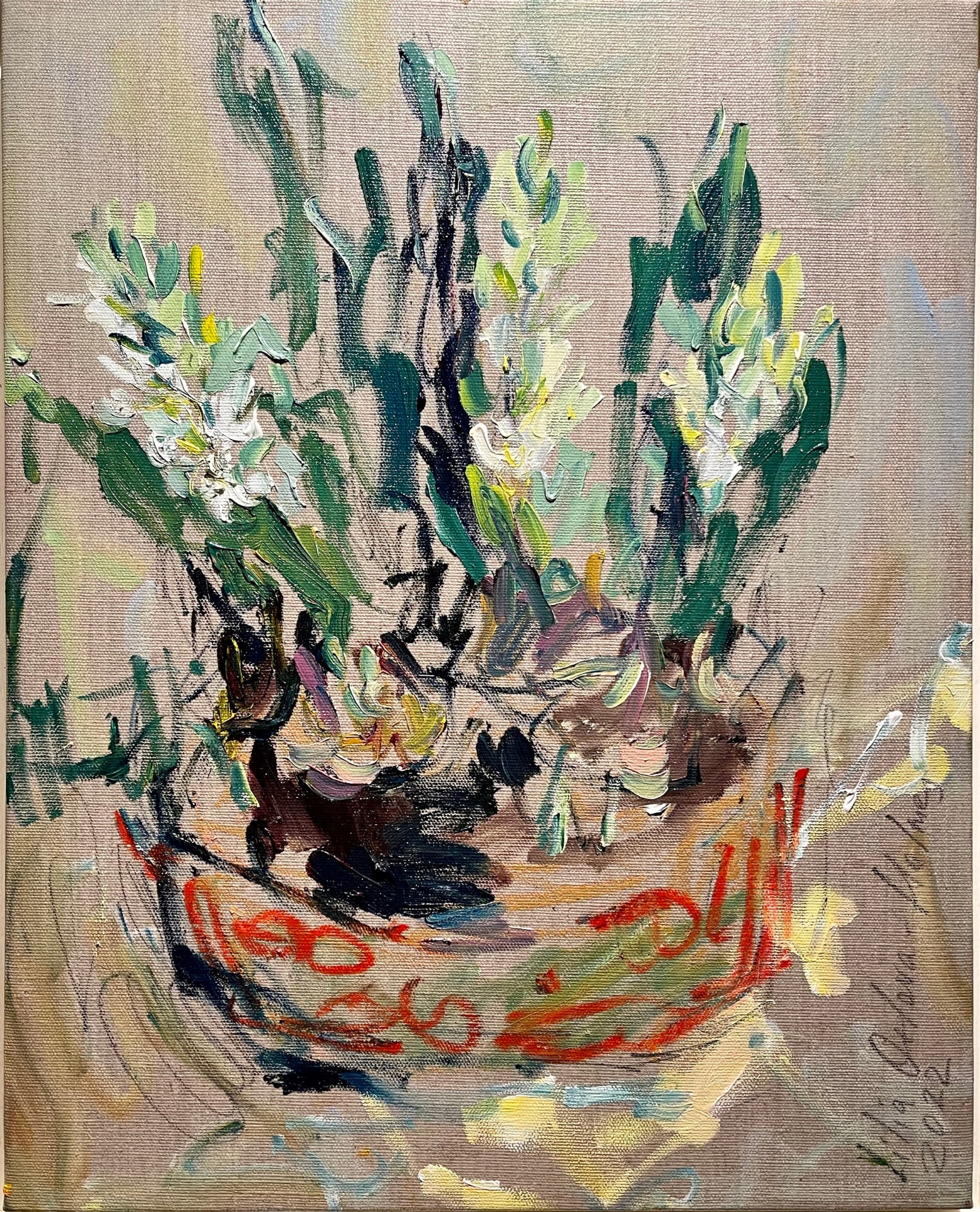 Lilia Orlova-Holmes, HYACINTH IN A BOWL, 2022