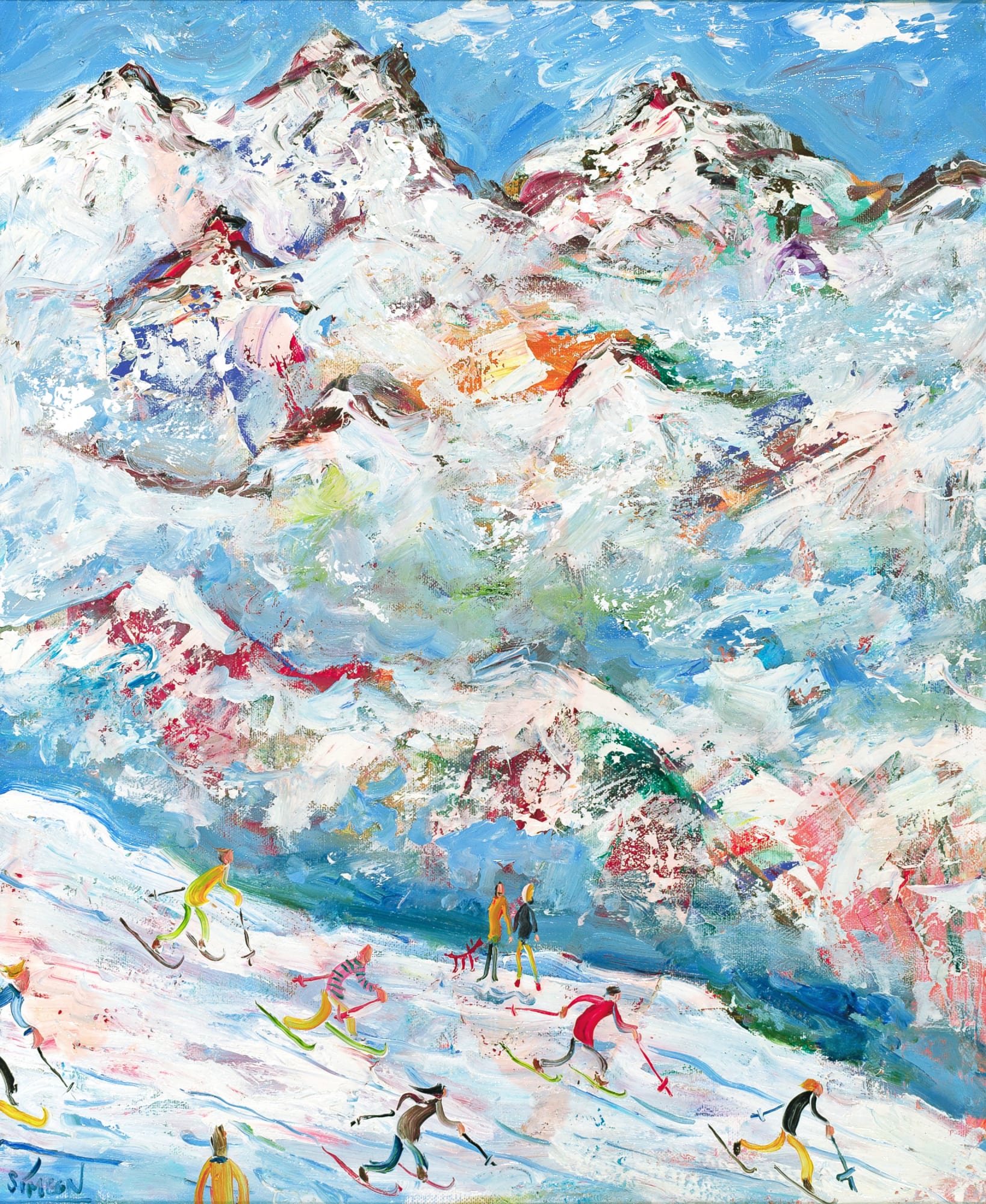 Simeon Stafford, Red Coat, Mont Blanc