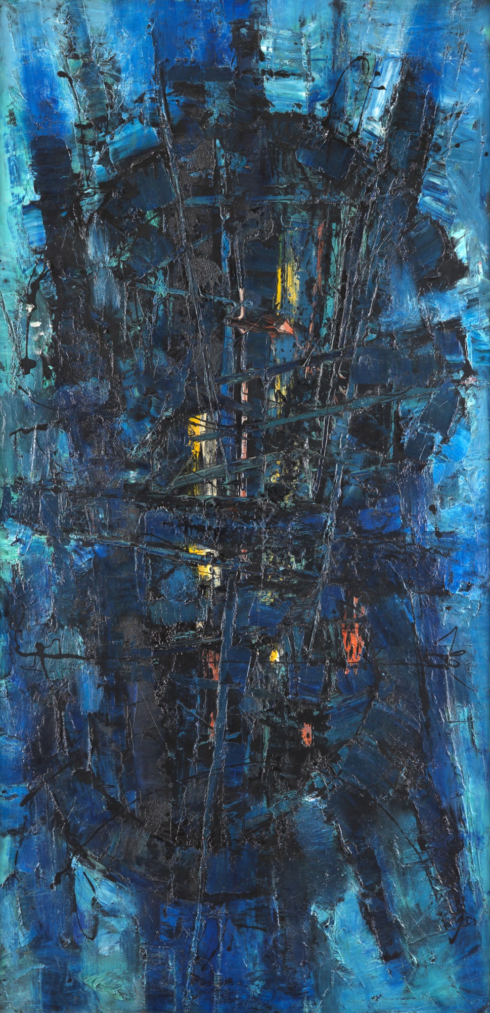 Frank Avray Wilson, FAW803 - Blue Constellation, c. 1954