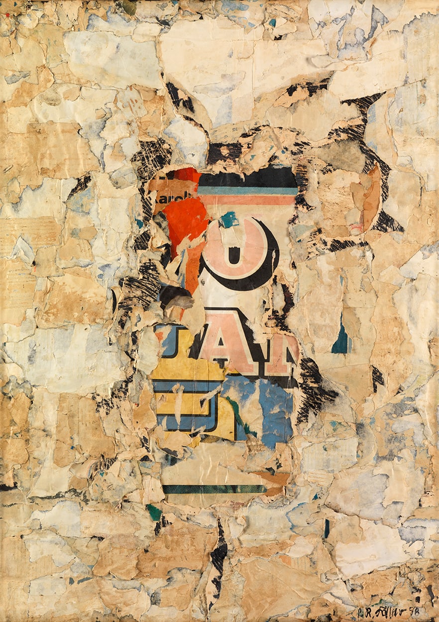 Reinhold Koehler, Plakat-Décollage, 1958