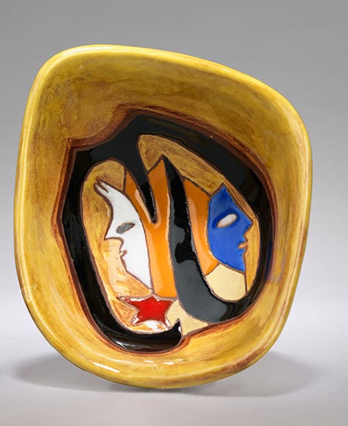 Jean Lurçat, Bowl - Vide poche - Yellow - Dawn, c. 1955