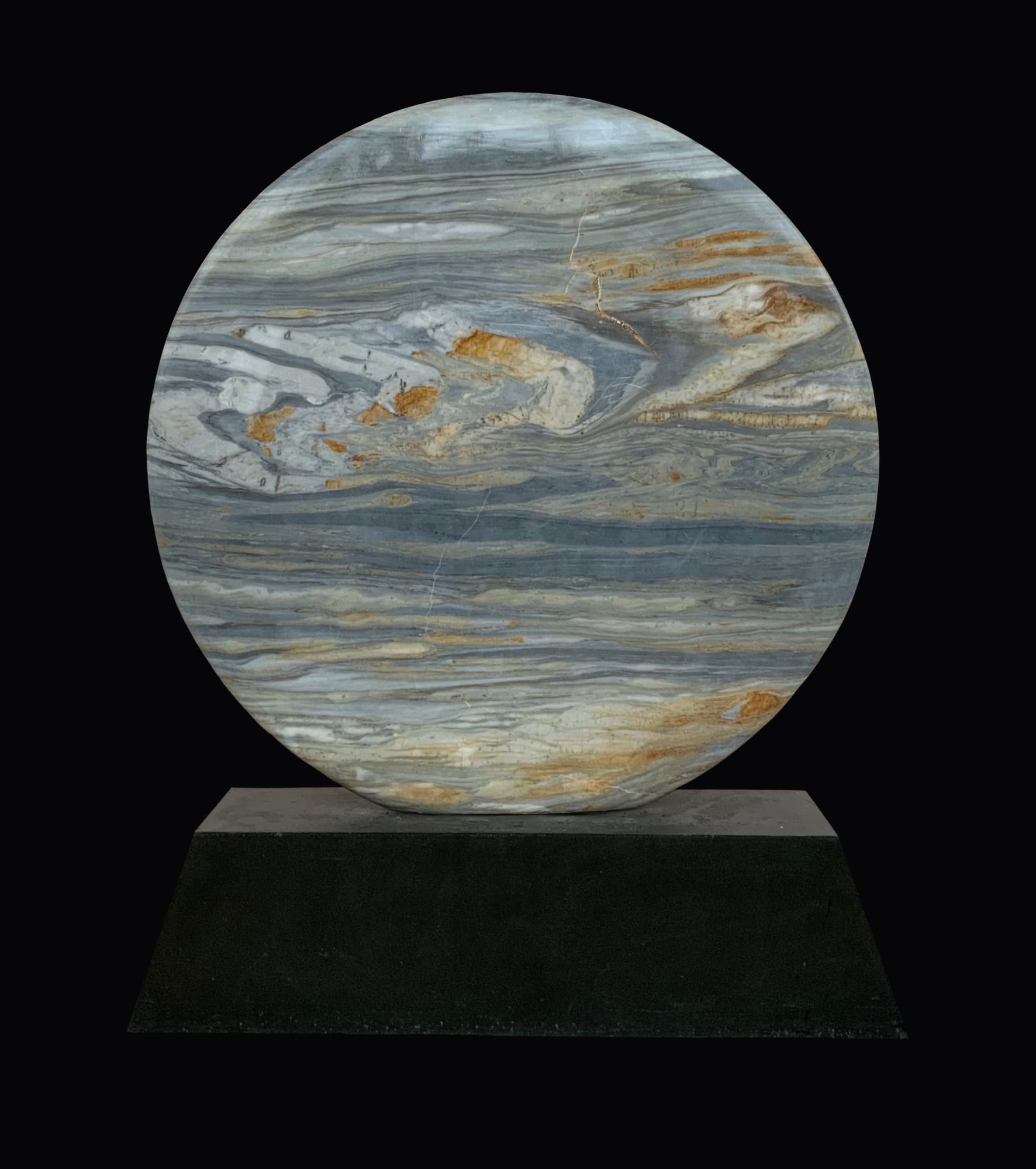 Emily Young, Jupiter Disc, 2021