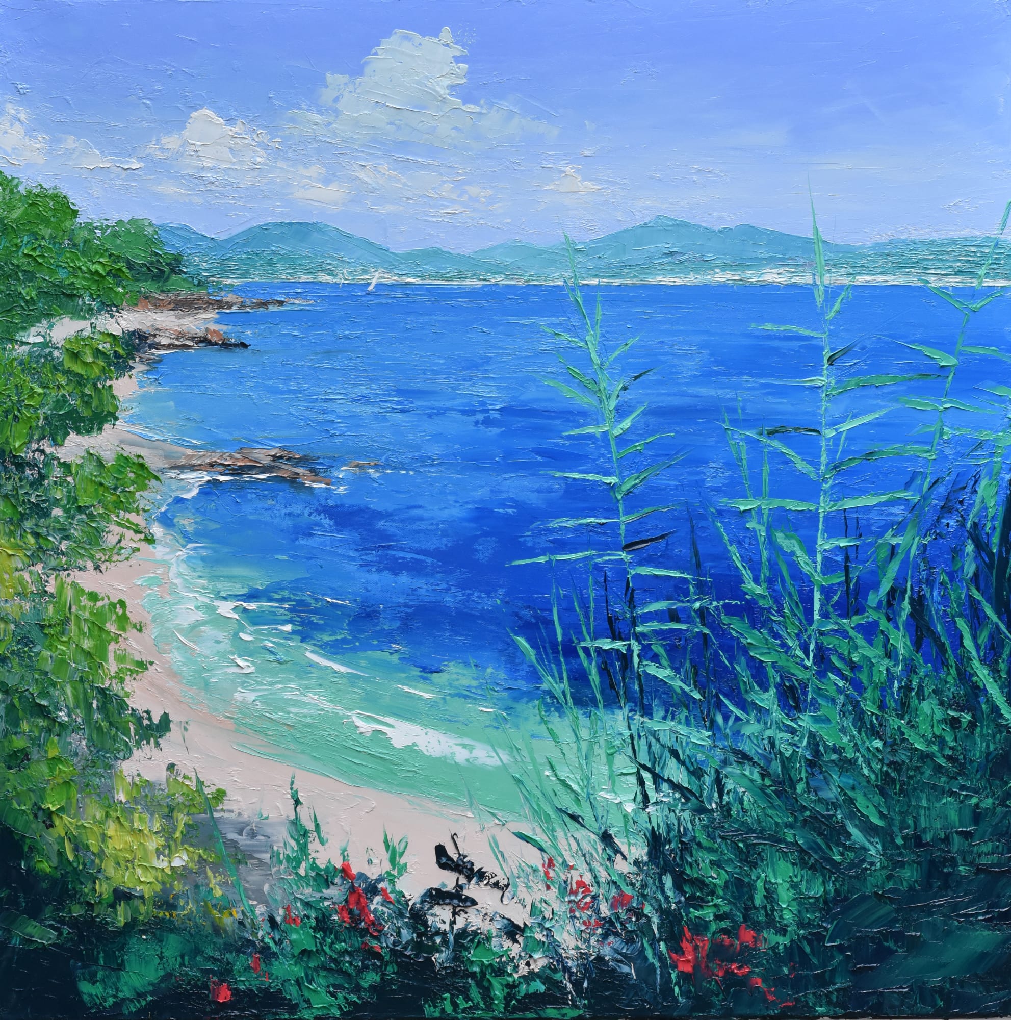 Colin Carruthers, OVERLOOKING THE BAY, COTE D'AZUR