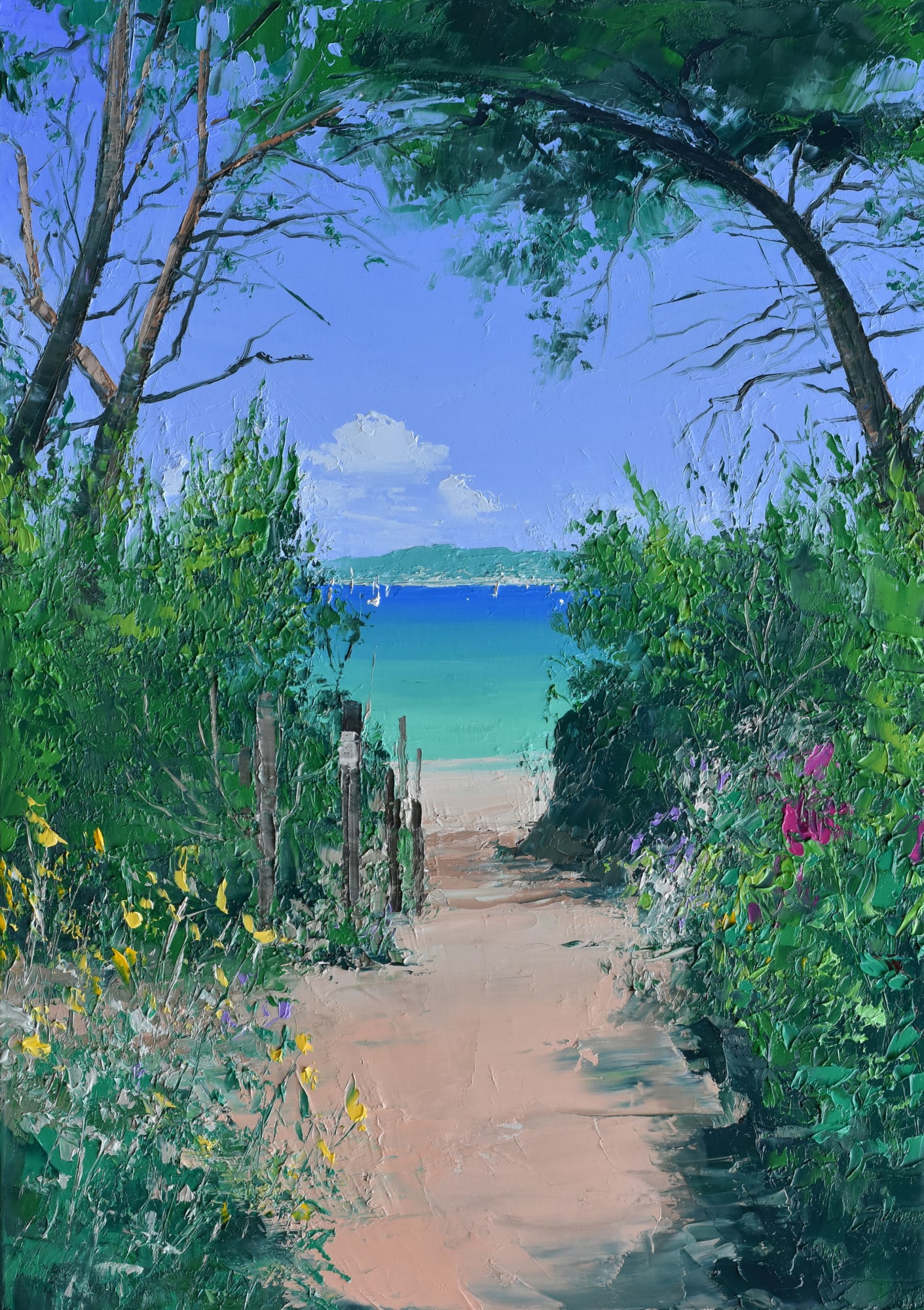 Colin Carruthers, PATH TO THE BEACH, ILE DE PORQUEROLLES