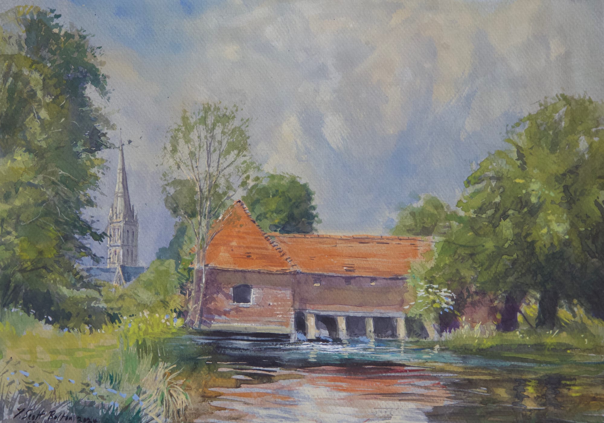 Timothy Scott Bolton, RIVER AVON, EEL HOUSE, BRITFORD