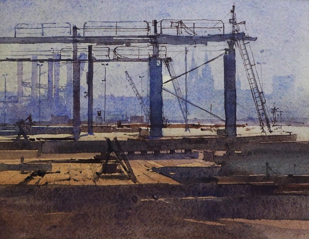 David Howell, OLD SLIPWAYS AT OSTENDE