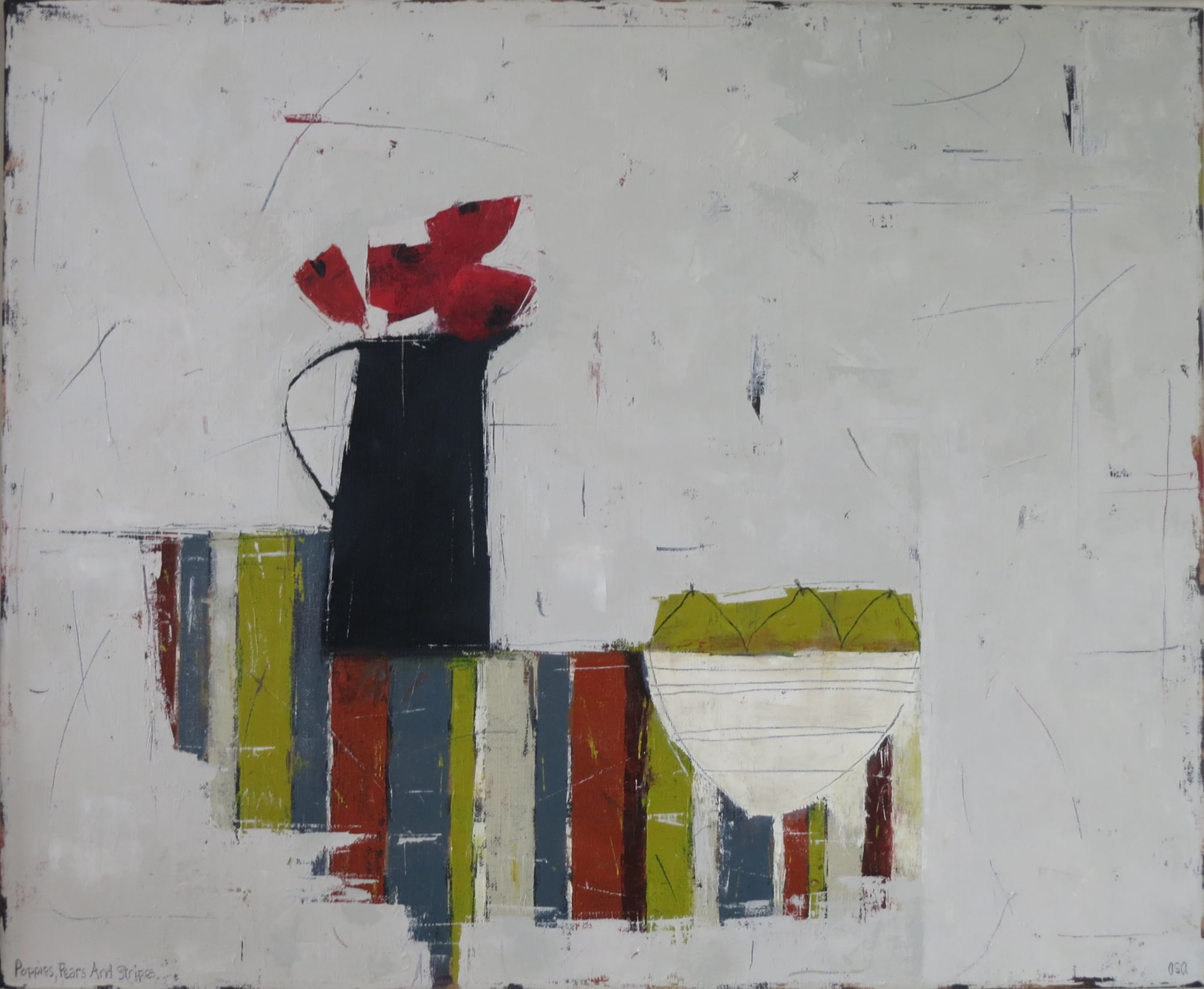 Ann Armitage, POPPIES, PEARS AND STRIPES