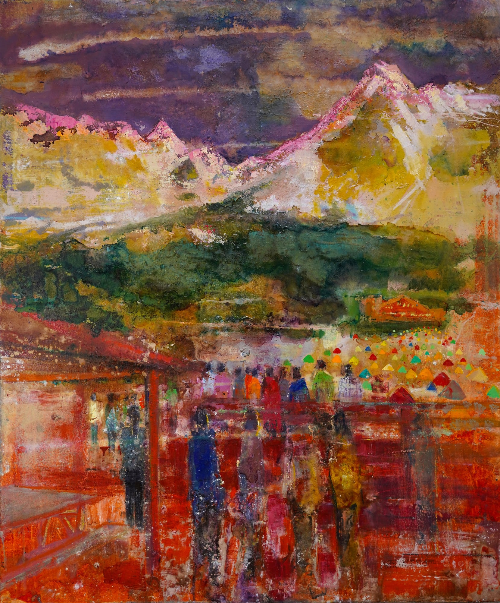 Peter Kettle, MT YARI, SUNRISE AT KARASAWA HUT IN THE JAPAN ALPS