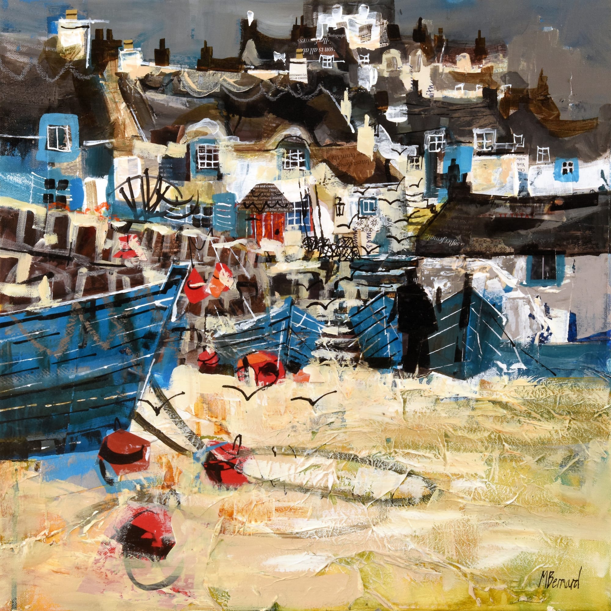 Mike Bernard, FISHERMAN'S COTTAGES, CADGWITH, 2021