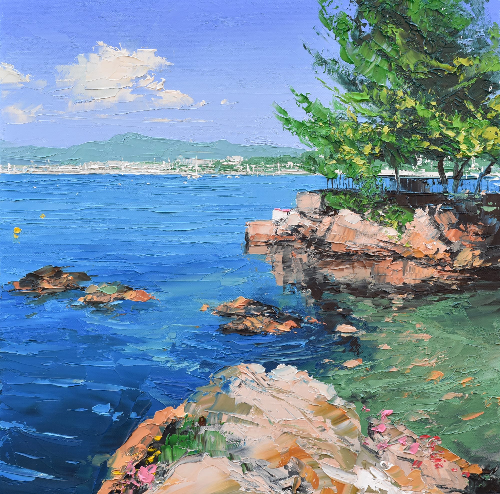 Colin Carruthers, VIEW TOWARDS JUAN-LES-PINS