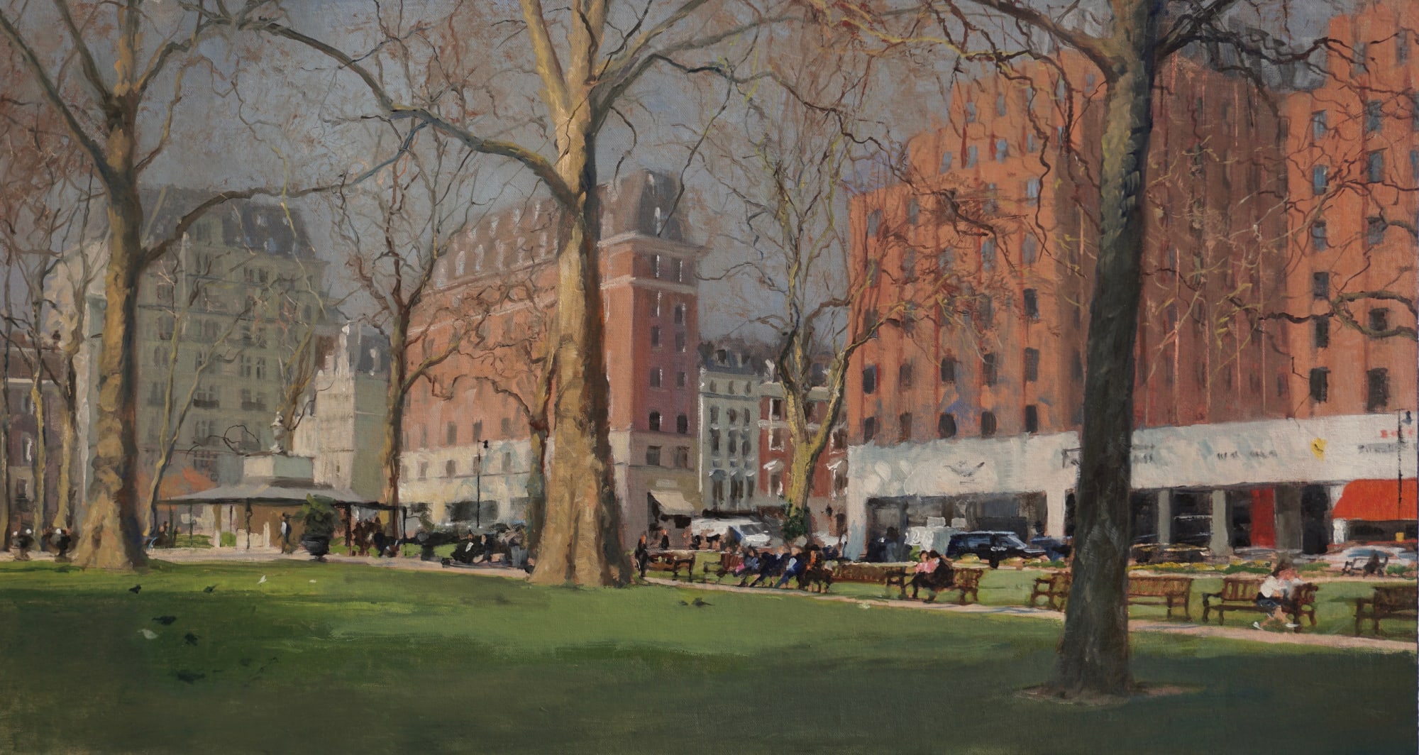 Michael Alford, BERKELEY SQUARE, LATE SPRING AFTERNOON