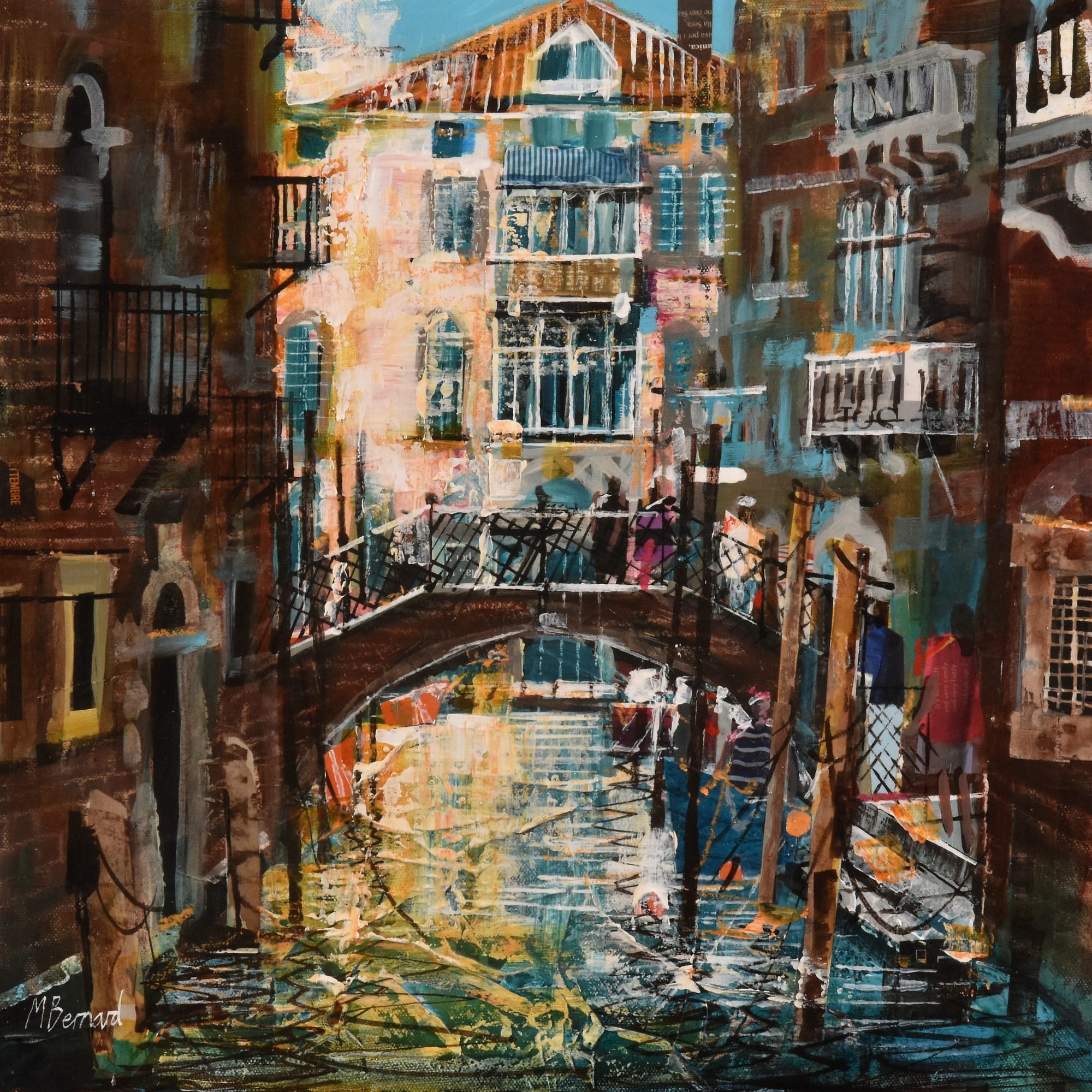 Mike Bernard, CANAL BRIDGE, VENETIAN BACKWATER, 2021