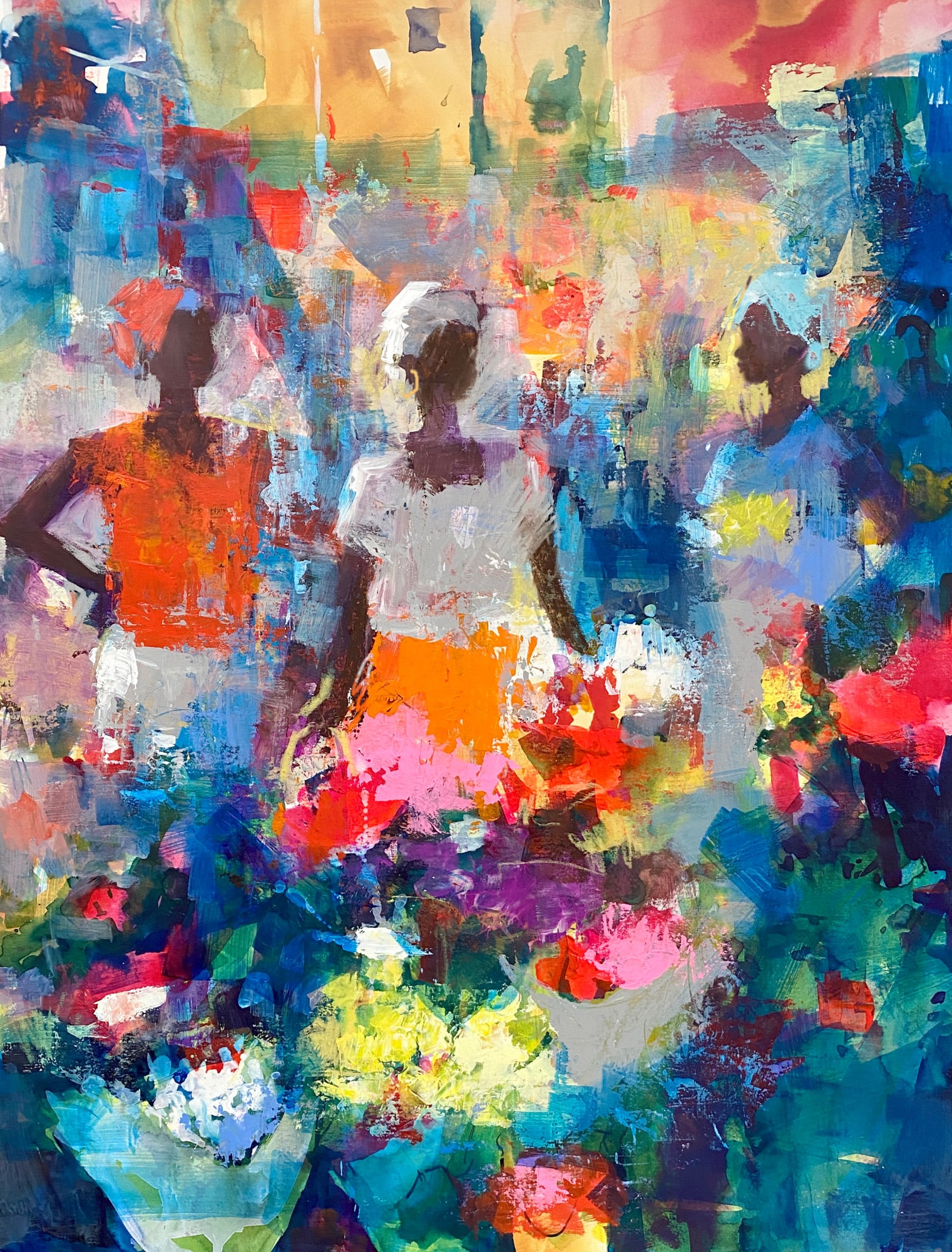 Soraya French, AT THE FLOWER MARKET