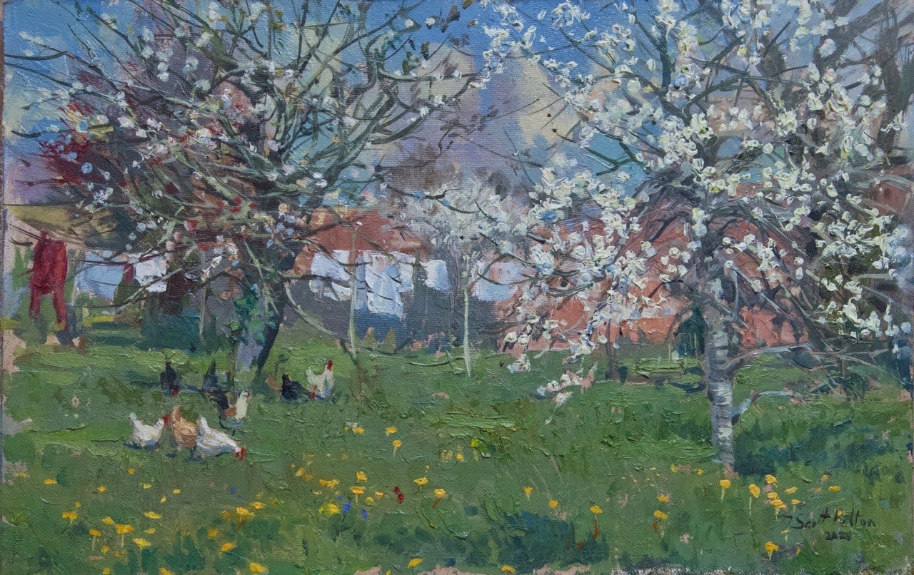 Timothy Scott Bolton, CHICKENS AND SPRING CHERRY