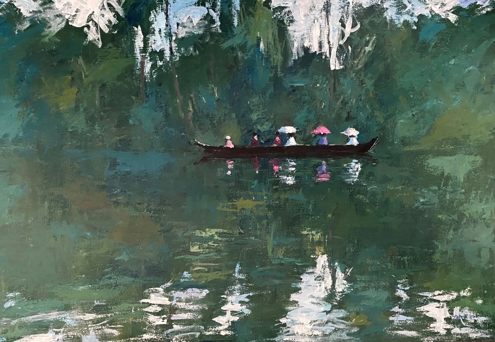 Patrick Gibbs, BACKWATERS SCENE, KERALA, 2021