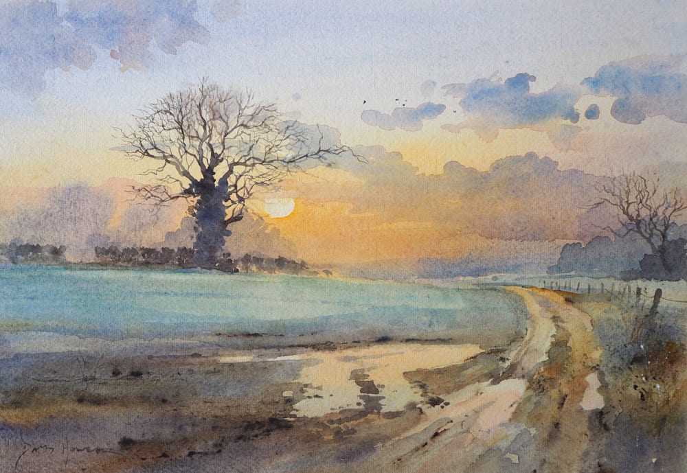 David Howell, WINTER SUNRISE AT STEARSBY