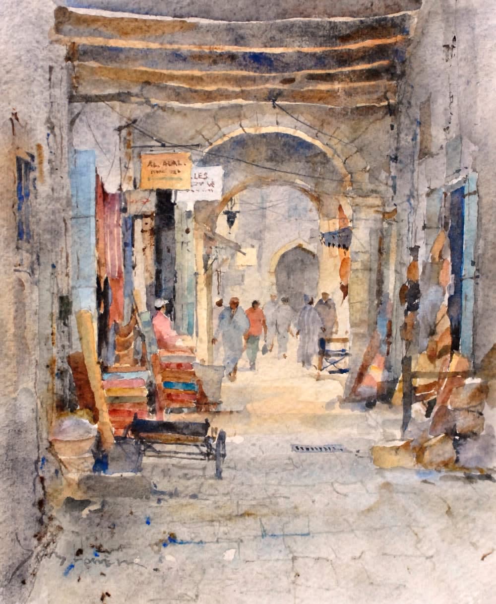 David Howell, MORNING IN THE SOUQ, ESSAOUIRA