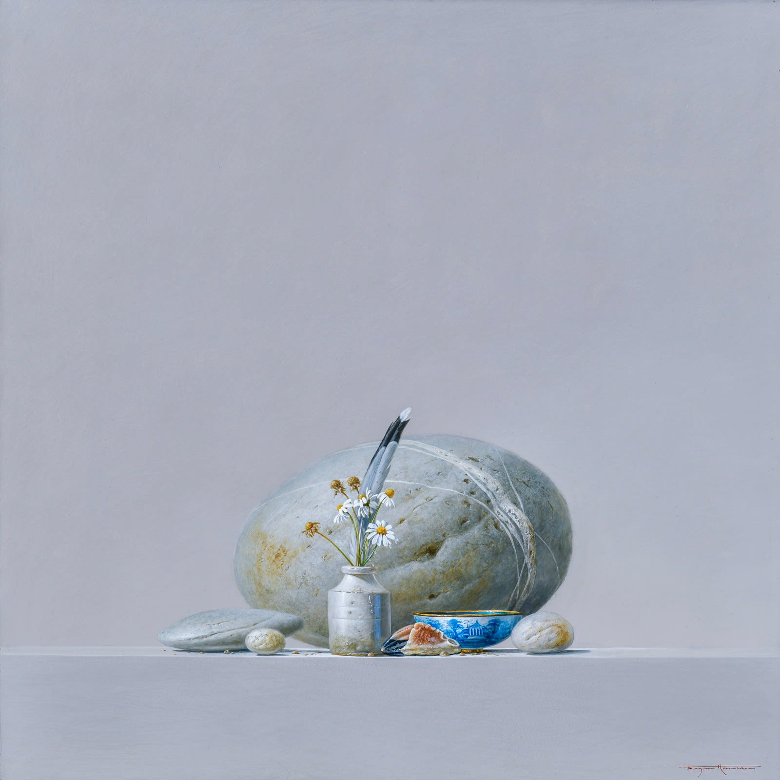 Bryan Hanlon, SHORE WALK (THE CAMEL) WITH CHINESE BOWL