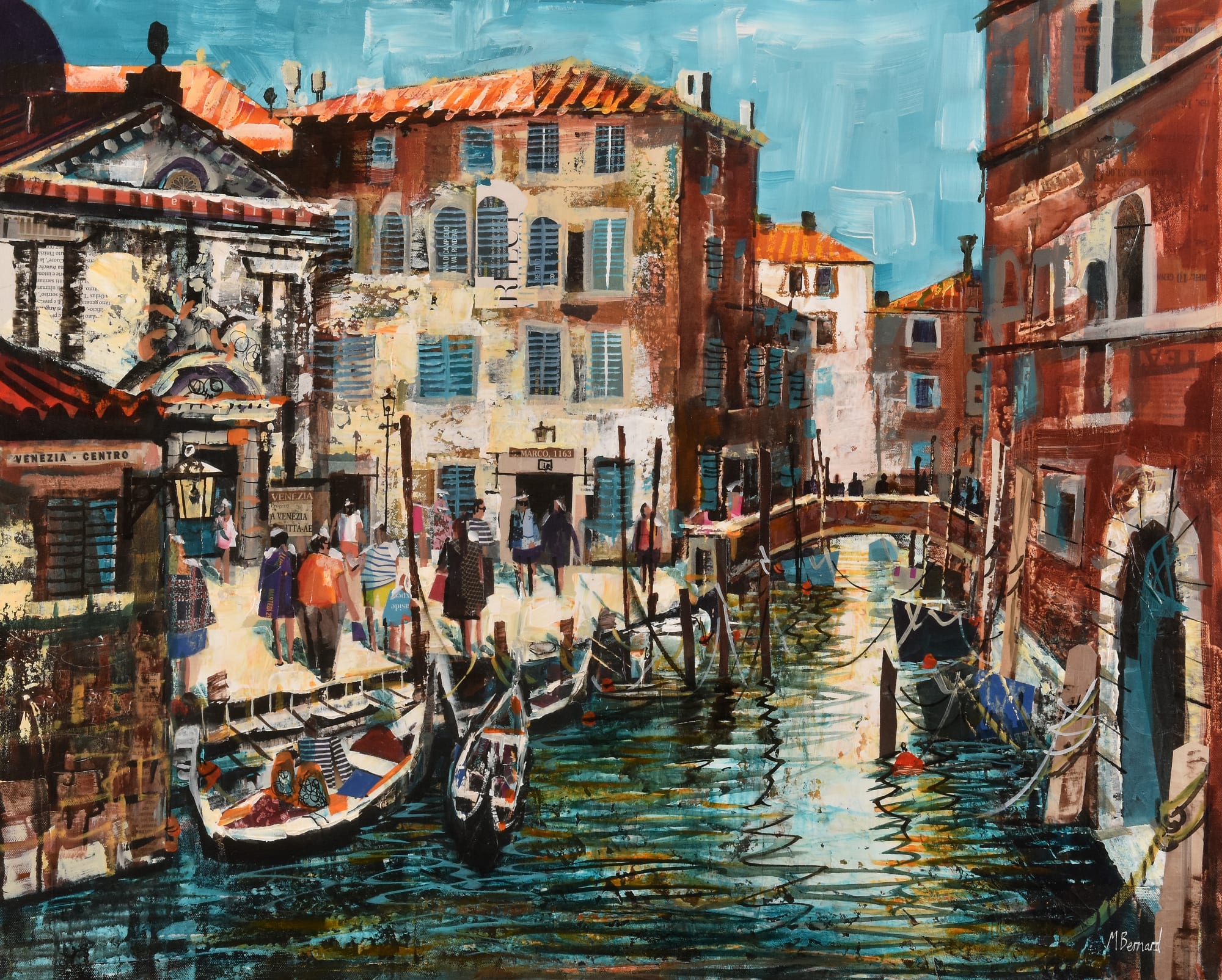 Mike Bernard, TOURISTS AND GONDOLAS, 2021