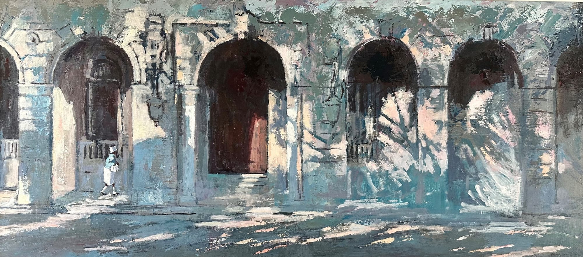 Patrick Gibbs, WOMAN WALKING IN SUNLIGHT, HAVANA, 2023