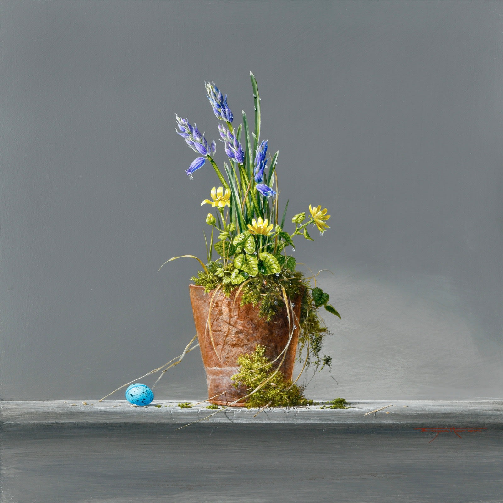 Bryan Hanlon, BLUEBELLS, CELANDINE & THRUSH EGG