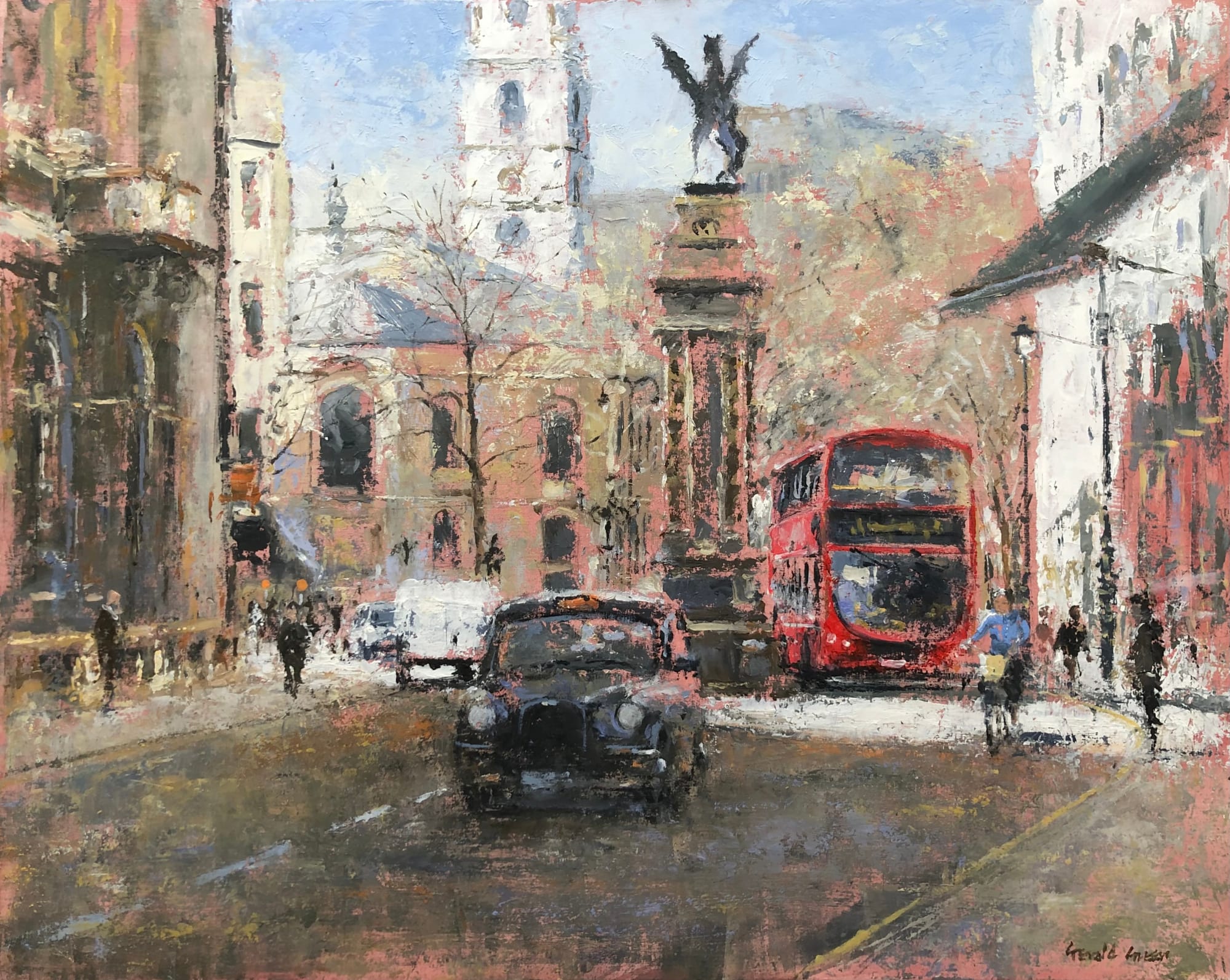 Gerald Green, TOWARDS ST CLEMENT DANES, THE STRAND, LONDON