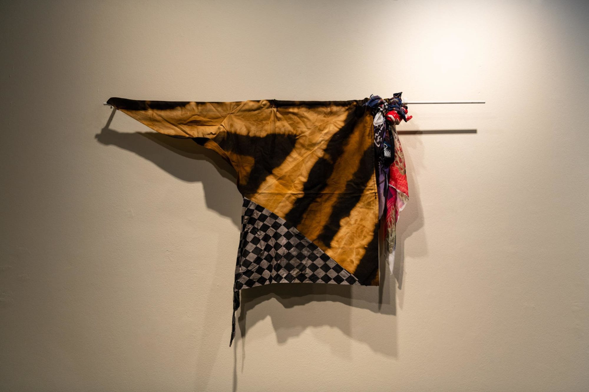 Fyerool Darma, Where the feathers fall by the magenta line, 2017 - 2019