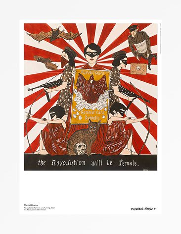 Marcel Dzama, the Revolution will be Female, 2018