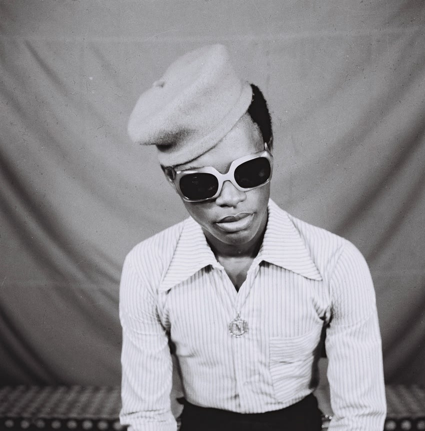 Samuel Fosso, Autoportrait from the series 70's Lifestyle, 1975-1978