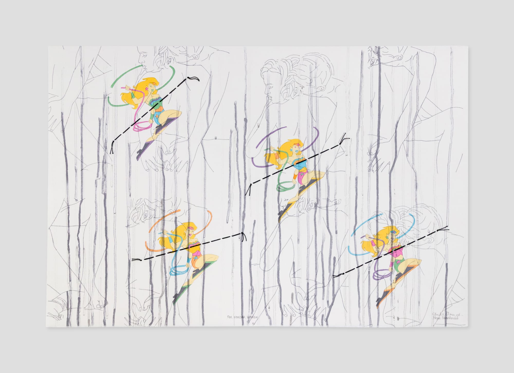 Ghada Amer and Reza Farkhondeh, For Wonder Women, 2006