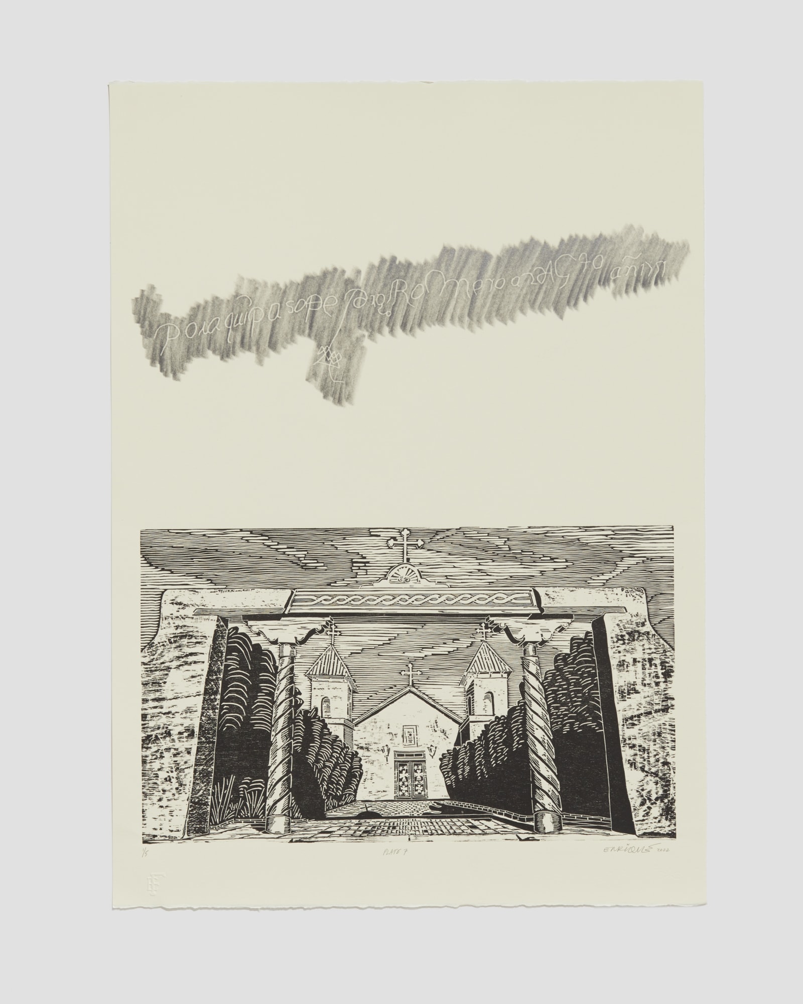 Enrique Figueredo, Plate 7 (from Paso por aquí series), 2022