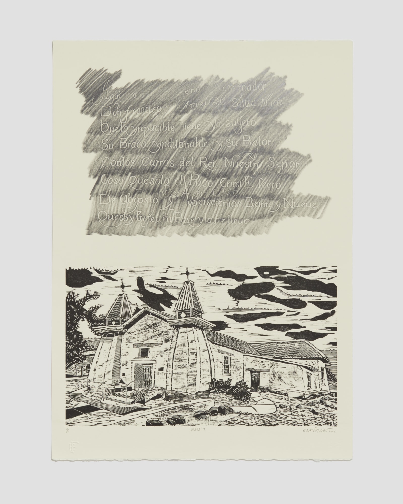 Enrique Figueredo, Plate 9 (from Paso por aquí series), 2022