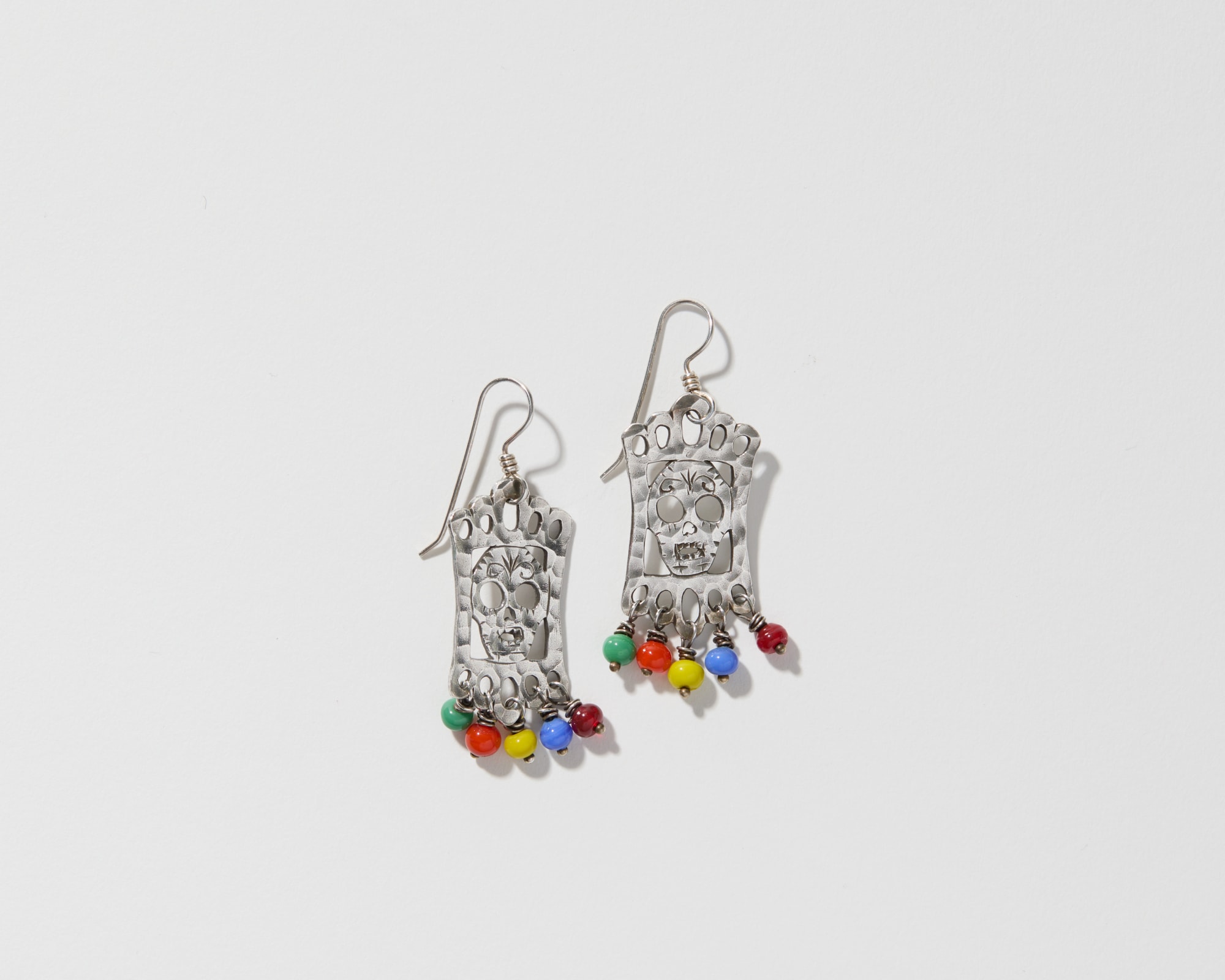 Lorena Angulo, Papel Picado Skull earrings, 2022