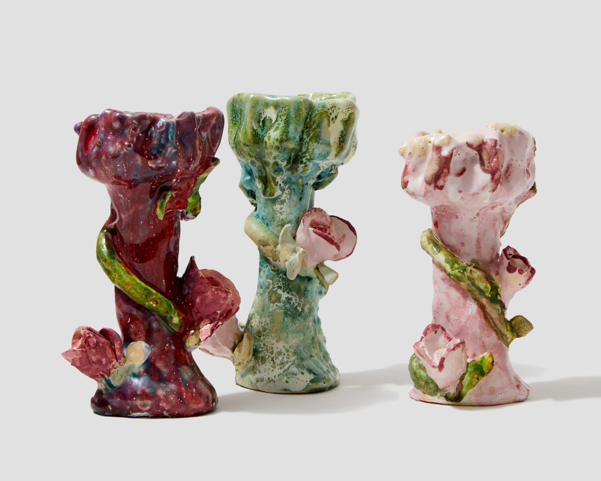 Jenny Day, Candleholders (Flowers- Sold Individually), 2023