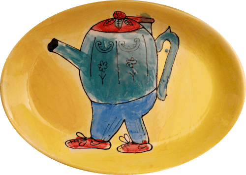 ARTsmart, Platter by Ari Aponte, Wood Gormley Elementary School